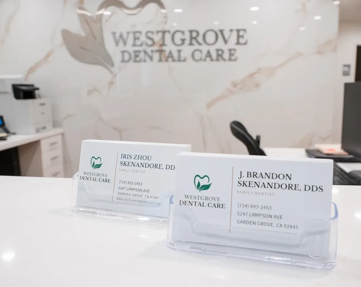 Inside the Westgrove Dental Care office in Garden Grove, CA